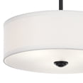 thumbnail image 4 of 43675BK Kichler Lighting Shailene - 3 light Semi-Flush Mount - 14 inches wide-Black Finish, 4 of 9