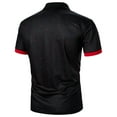 thumbnail image 4 of Dvkptbk T-Shirt Décontracté pour Hommes à Manches Courtes Patchwork Col Rabattu en Solde, 4 of 9