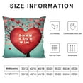 thumbnail image 5 of JEUXUS  Turquoise Pillow Covers Teal Valentine's Day Throw Pillow Case Valentine's Day Pillow Covers  Anniversary Wedding Heart Gnome Pillow Covers Decor for Bed Sofa Couch, 5 of 5