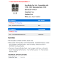 thumbnail image 2 of Rear Brake Pad Set - Compatible with 1998 - 2002 Mercedes-Benz E430 1999 2000 2001, 2 of 2
