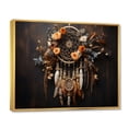 thumbnail image 2 of Designart "Coral Dreamcatcher Rustic gracefulness" Spiritual Floater Framed Canvas Wall Art, 2 of 7