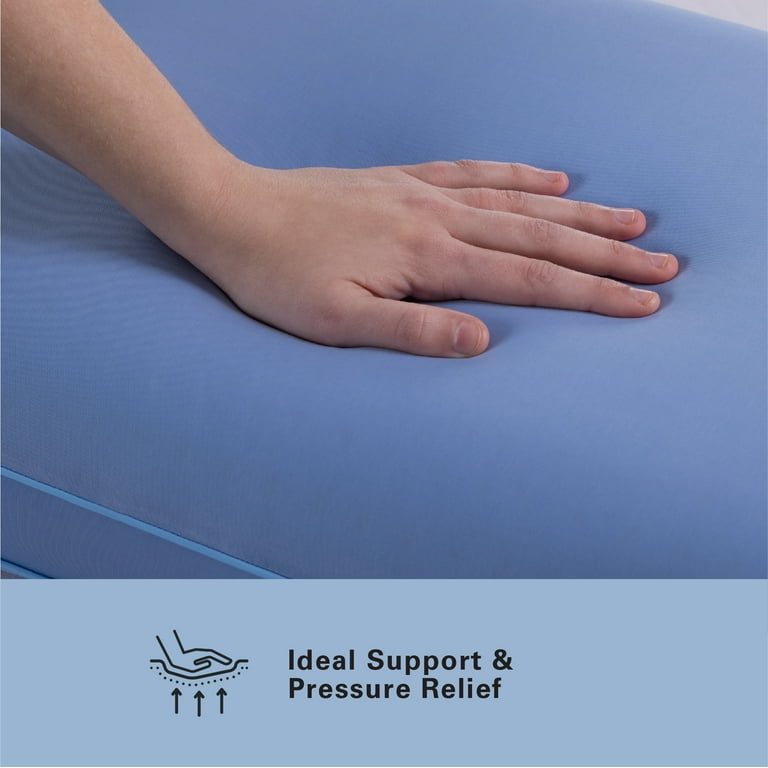 Allswell AquaCool Memory Foam Pillow, Standard Queen (16” x 25” x 5.5”)