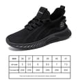 thumbnail image 3 of Zapatos para correr Moda Senderismo Zapatos para mujeres para gimnasio Viajes Trabajo (38 Negro) Wdftyju  Tenis De Mujer Tenis De Hombre, 3 of 5