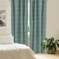 thumbnail image 2 of Ambesonne Ethnic Window Curtains, Folkloric Floral, Each 28" W x 84" L, Forest Green Seafoam, 2 of 4