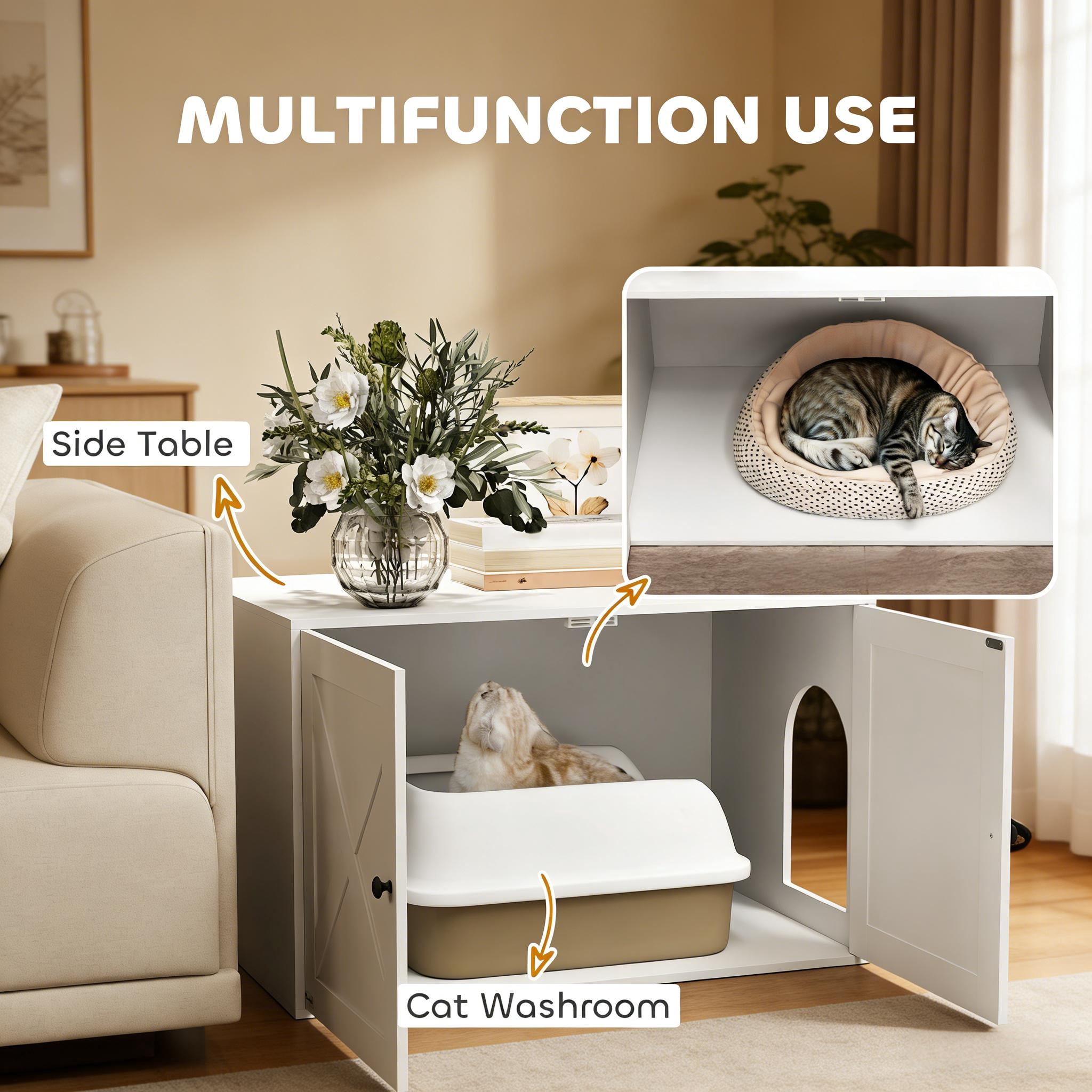 Litter Box Enclosure,Cat Litter Box Enclosure