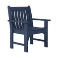 thumbnail image 3 of WestinTrends Malibu Outdoor Patio HDPE Adirondack Dining Arm Chair, Navy Blue, 3 of 18