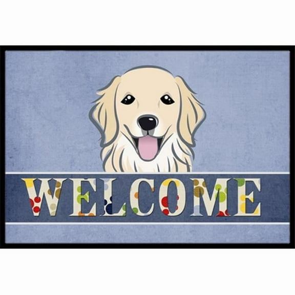 Carolines Treasures BB1391JMAT Golden Retriever Welcome Indoor & Outdoor Mat- 24 x 36 in.