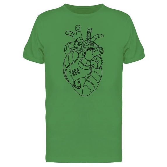 Steampunk Robot Heart Tee Men's -Image by Shutterstock