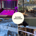 thumbnail image 5 of TARP SUPPLY INC Clear Tarp Heavy Duty Waterproof, Vinyl Tarps 6x8 Feet, 20 Mil PVC Tarpaulin with Grommets - UV Resistant, Tear Resistant, Outdoor Cover for Patio, Porch, Canopy & Plant Protection, 5 of 9