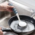 thumbnail image 3 of Queilt 4pcs Kitchen Cleaning Brush with Scraper, Bendable Cleaning Brush, Groove Cleaning Brush, Comfortable Scrub Brush for Cleaning Kitchen, Floor, Pool, 3 of 5
