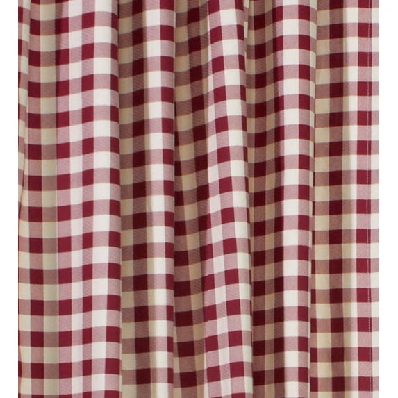 Plow & Hearth Thermalogicª Check Grommet-Top Valance, 40"W x 15"L Cranberry