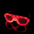 thumbnail image 2 of Wutalume LED Light Up Glasses, Glow in the Dark Flashing Sunglasses for Rave Party, Kids and Adults Neon Light Eyewear, Birthday Carnival Festival Supplies, USB Rechargeable Fun Glasses,Red, 2 of 3