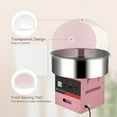 thumbnail image 6 of ROVSUN Cotton Candy Machine Maker 21 Inch Stainless Steel Bowl, Electric Candy Floss Maker Machine w/Cover Sugar Scoop and Large Storage Drawer for Commercial Home Party Carnival, Pink, 6 of 8