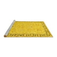 thumbnail image 2 of Ahgly Company Machine Washable Indoor Rectangle Persian Yellow Traditional Area Rugs, 2' x 4', 2 of 4