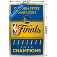 thumbnail image 3 of NBA Golden State Warriors - 2022 Commemorative NBA Finals Team Logo Wall Poster, 22.375" x 34" Framed, 3 of 6