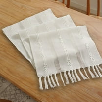 Mlkoz Other decoration Clearance, Boho Table Runner Linen Macrame Table Runner With Taels Woven Table Runner For Bohemian Home Dining Bedroom Table Decoration, Women Gifts
