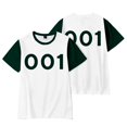 thumbnail image 3 of Disfraz de juego de calamar Rojo Verde para mujer jersey de camiseta de manga corta cosplay 067 S, 3 of 5