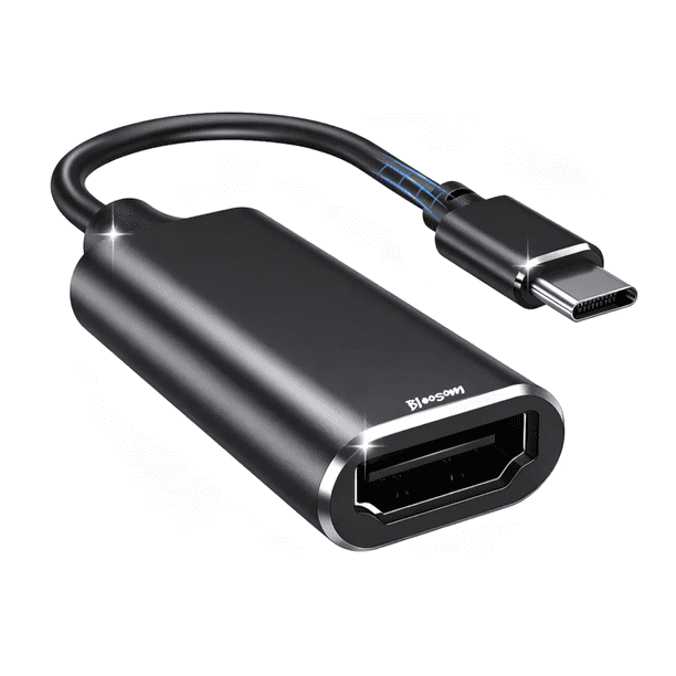 Usb Tipo C A Bloosom Displayport Adaptador Para Samsung Y Huawei Negro