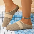 thumbnail image 2 of Mujeres Zapatillas de Verano de Moda Casual Transpirable Malla de Punto Cabeza Redonda Cerrada-Dedo Del Pie Deslizamiento en Mulas con Correa Elástica Tela de Malla Negra, 2 of 9