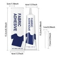 thumbnail image 3 of 50ml Fabric Glue, Strong Bond Fabric Adhesive, Bond for Clothing Hemming, Leather, DIY Crafts, Doll Repair, Upholstery, Textile, Felt and Badges, 3 of 9
