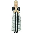 thumbnail image 5 of Phagun White Printed Cotton A-Line Kurti Mid Calf Indian Casual Women Clothing-20, 5 of 6