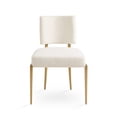 thumbnail image 2 of Home Gear Lot de 2 chaises de salle à manger dorées, 2 of 9