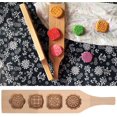 thumbnail image 2 of Moldes para hornear, molde para pastel de luna, molde para pasteles de madera, pastel de frijol mungo, herramientas para hornear con piel de hielo para hornear Xemadio LKX-1159, 2 of 9