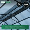 thumbnail image 2 of Clouddwell 12'x20' Hardtop Gazebo - Polycarbonate Double Roof with Netting & Curtains for Patio, Garden Sun Protection,Gray, 2 of 6