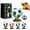 Green, variant on Beer Glass-300ml Soccer Ball Shaped Rotating Drinking Glass Cup,3D Football Crystal Glass Cup with 360° Spinning Pedestal, Unique Drinkware for Beer Juice Cocktail, Sports Fan,Soccer Lover Gift