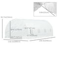 thumbnail image 3 of Outsunny 20x10x7ft Heavy Duty Tunnel Walk-in Greenhouse Outdoor Backyard Seed Plant Vegetables Grow Warm House White, 3 of 10
