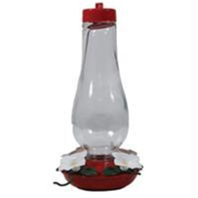 8-Ounce Woodlink NA5521 Audubon Crystal Glass Bottle Lantern Style Hummingbird Feeder 