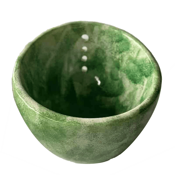 Aminojy Pottery Herb Stripper Bowl, Herb Stripper Bowl Ceramic Pottery, Ceramic Herb Stripper, Herb Peeling Bowl,Handmade Different Round Hole Sizes, Suitable For Peeling Off The Leafy Walmart Pallets