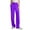 Purple, variant on Sngxgn Pants for Women Elastic Waist Straight Leg Pants Casual Loose Comfy Lounge Trousers with Pockets(Beige,XXL)
