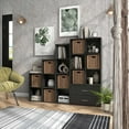 thumbnail image 6 of Furniture of America Brooks Stackable 6-Cube Wood Black Bookcase, 6 of 11