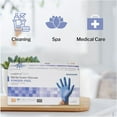 thumbnail image 3 of McKesson Confiderm 3.85C Nitrile Exam Gloves, Blue Medical Gloves - Size XS, 200 Count, 1 Box, 3 of 12