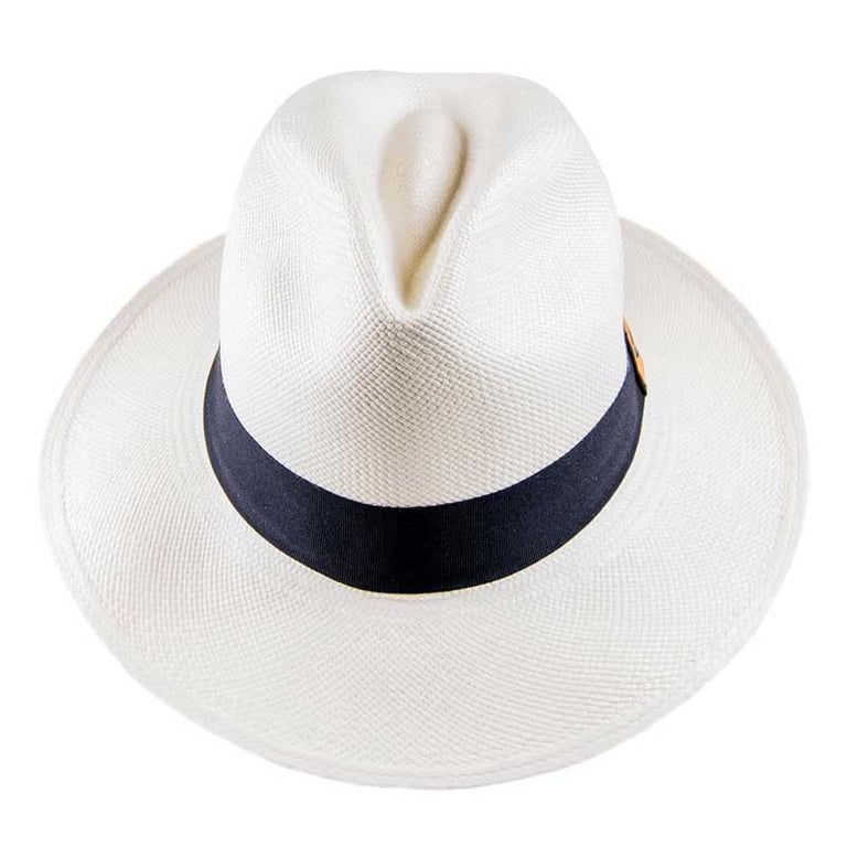 Toquilla Straw Panama Hat Ecuador Handwoven - Fedora Style  display picture 1