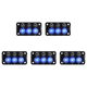 thumbnail image 1 of Panel interruptor basculante para barco marino LED 12V-24V encendido y apagado con 3 botones, 1 of 6