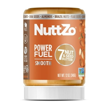 NuttZo  Power Fuel Smooth 7 Nut & Seed Butter Spread, 12 oz Jar