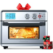 【Latest Version】Digital Air Fry Oven| Convection Oven| 25L/26.4QT| CalmDo Intelligent Oil-Free and Stainless Steel Toaster Oven| 21 Multi-function and Upgraded Toaster Oven