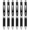 thumbnail image 3 of Pentel Energel BL77 Retractable Gel Ink Rollerball Pen - 0.7mm - 54% Recycled - Black - Pack of 12 in Pillow Packaging, 3 of 4