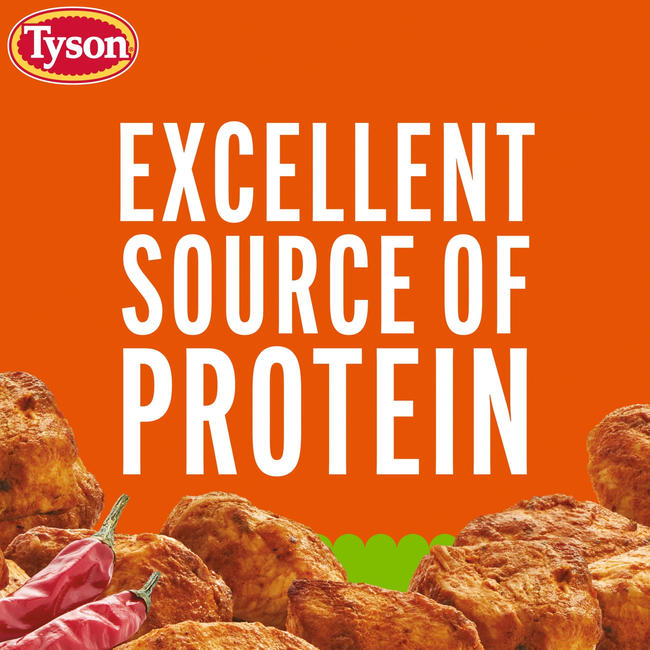 Tyson Chicken Bites, Harissa Style Seasoned Frozen Snacks, Fully Cooked, 5.2 oz Cup