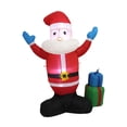 thumbnail image 3 of Papá Noel inflable navideño, divertido adorno navideño, regalo, Papá Noel inflable iluminado para patio, adaptador para EE. UU., 3 of 9