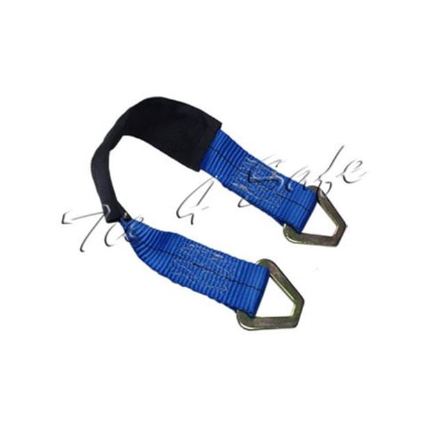 2 x 60 Po. Sangles d'Axe avec Manchon Abrasif & Anneau Delta, Bleu - 2 Pcs