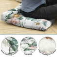 thumbnail image 5 of Garden Floral Meditation Cushion - Full & Fluffy Square Seat with Botanical Countryside Print, 5 of 5