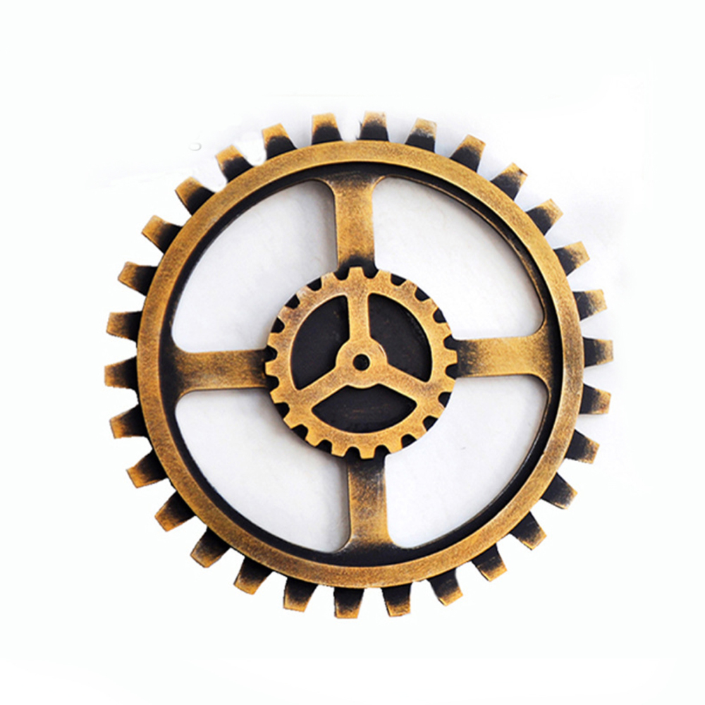Industrial Wooden Home Steampunk Style Gear Wheel Art Craft Plaque Wall Decor Industrial Wooden