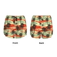 thumbnail image 6 of Uemuo Colorful Hawaii Palms Pattern Women's Athletic Shorts High Waisted Running Shorts with Liner Pockets Gym Elastic Workout Shorts-X-Large, 6 of 9