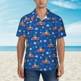 thumbnail image 4 of Haiem Dinosaur Driving Printed Hawaiian Shirt for Men - Men’s Casual Beach Summer Shirts - Stretch Fabric with Modern Fit-Large, 4 of 9