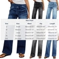 thumbnail image 3 of Bmawag Womens Jeans Summer Plus Size Jeans for Women High Waist Stretchy Elastic Waist Stretch Solid Color Lightweight Trousers Jeans for Women, 3 of 8