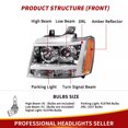 thumbnail image 5 of LED Tube DRL Projector Headlights For 2007-2014 Chevy Tahoe Suburban Avalanche, 5 of 11