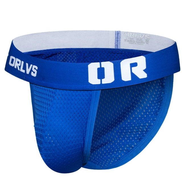 FhsagQ Underwear Mens Underwear Boxers Briefs Pack Low Rise Mens Underwear Summer Mesh Breathable Comfortable Wingless Briefs Mens Underwear Boxers Briefs Super Fit Blue L